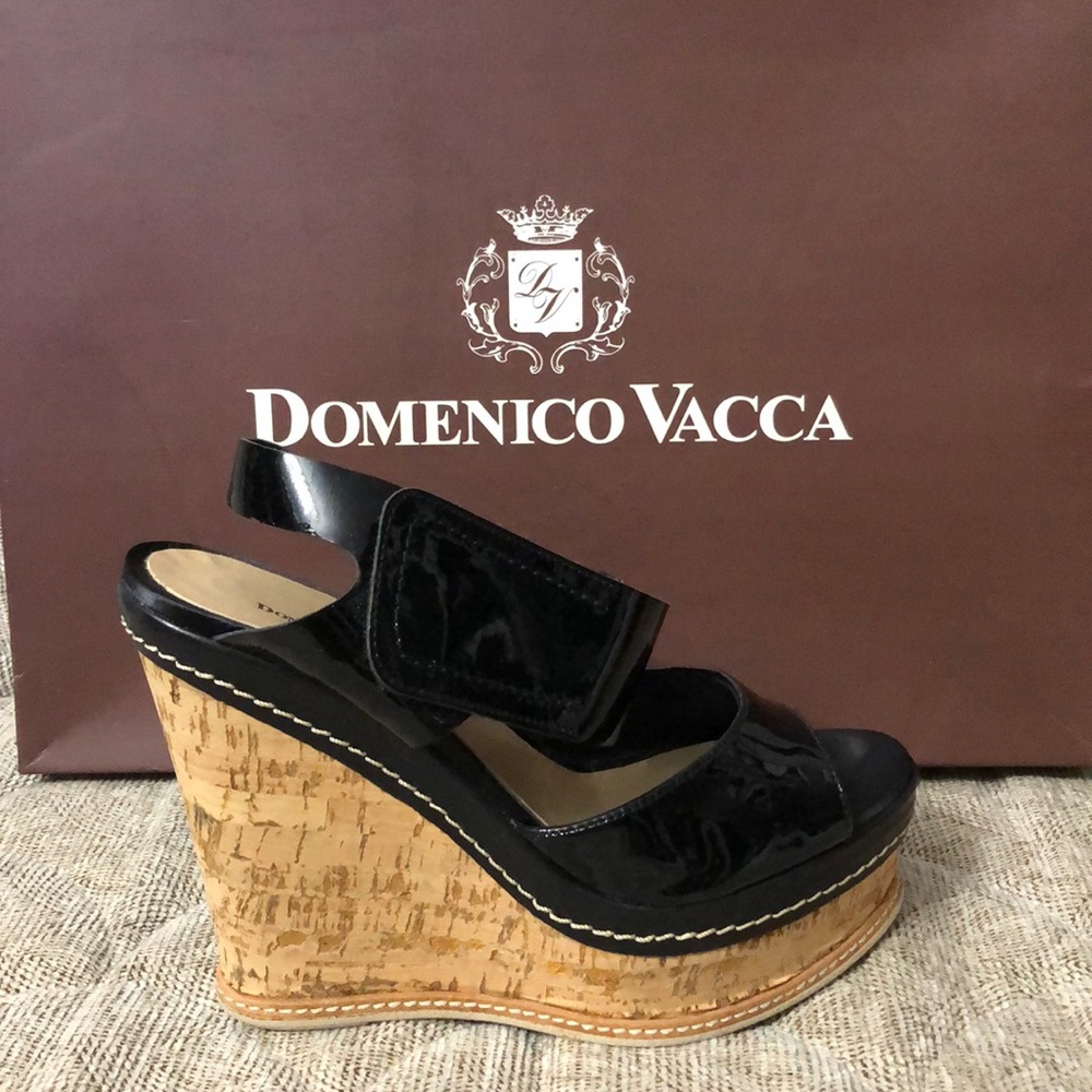 DOMENICO VACCA PLATFORM SANDALS SIZE 39 - Picture 2 of 8